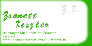 zsanett keszler business card